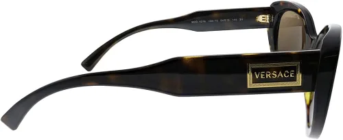 Vista 3 de Versace Gafas de sol para mujer marco de la Habana lentes marrón oscuro 2126in