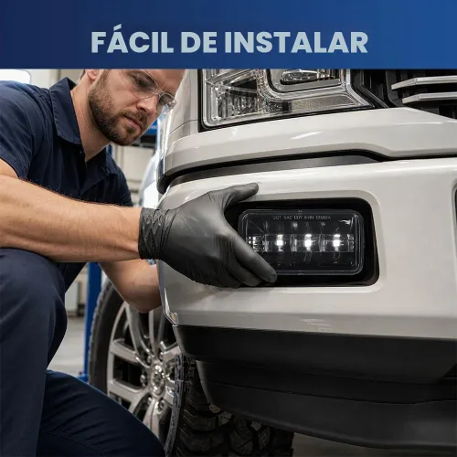 Vista 6 de PIT66 Luz Antiniebla LED, Compatible con Faro Antiniebla del Conductor Izquierdo y del Pasajero Derecho para Ford F150 2015-2020/Ford F250 F350