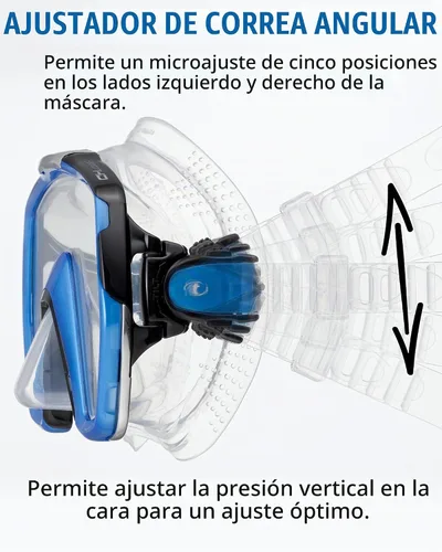 Vista 3 de TUSA M-1003 Freedom Elite - Máscara de buceo Negro