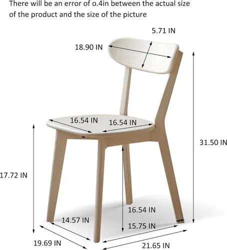 Vista 3 de Sillas de comedor y juegos de mesa y sillas, madera de roble maciza, grado FAS fabricado en América del Norte, silla de madera 100% libre