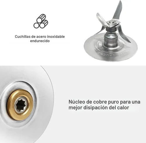 Vista 6 de Tarro de vidrio de licuadora de 6 tazas con cuchilla, piezas de repuesto para licuadora Aspas para Oster Osterizer serie Classic
