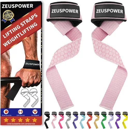 Vista 13 de Lifting Straps Wrist Straps for Weightlifting Gym Straps Weight Lifting Deadlift Workout Women Men Dumbbell Straps for Hand RDL Strap Exercise