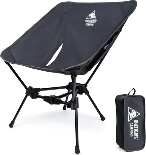 Vista 9 de ONETIGRIS Tigerblade - Silla de camping, ligera, plegable, silla de senderismo, compacta, portátil, capacidad de 330 libras