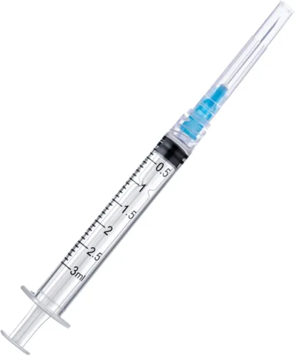 Vista 8 de Paquete de 100 jeringas de 1/2 ml/cc de 31Ga para suministros de laboratorio, empaquetadas individualmente