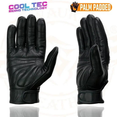 Vista 5 de Milwaukee Leather MG7536 - Guantes de mano de piel para hombre, color negro, con nudillos flexibles
