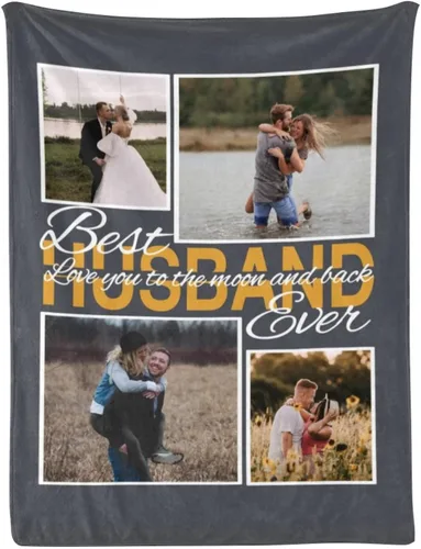 Vista 40 de Manta personalizada con fotos, mantas personalizadas con imagen para madre, padre, niños, hermana, amigos, parejas, cumpleaños, 1 foto, 30 x 40