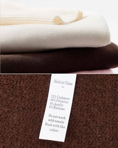 Vista 4 de SUUKSESS Suéteres tipo cárdigan de cachemira para mujer con trajes de otoño Negro