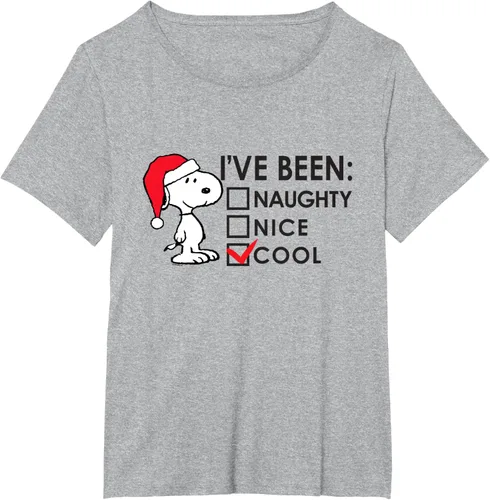 Vista 25 de Peanuts - Camiseta de Navidad fresca de Snoopy, Azul Blanco