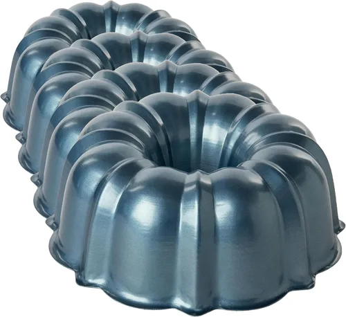 Vista 7 de Nordic Ware Molde Bundt Formado, 12 Tazas, Verde Aurora Aurora verde