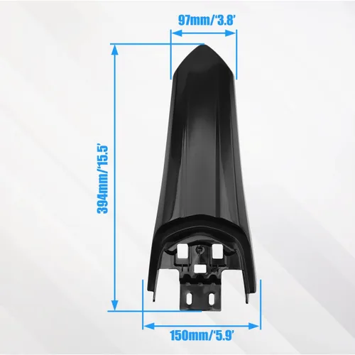 Vista 7 de Guardabarros trasero modificado extendido más largo para Segway Sur-Ron Light Bee X y S, protector de guardabarros extra largo mejorado, protector