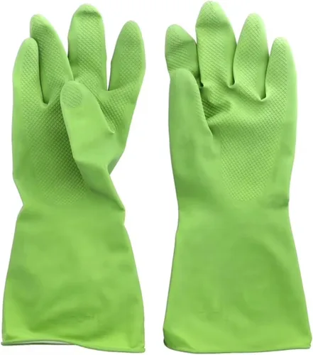 Vista 3 de If You Care Guantes para el hogar, medianos, reutilizables, 100% goma de látex natural, comercio justo y certificado FSC, resistentes al agua