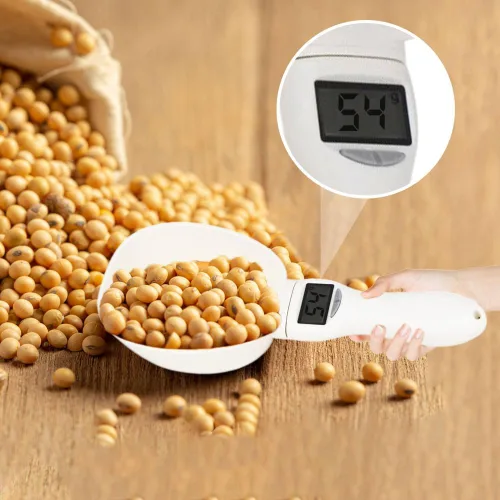 Vista 3 de Cuchara medidora digital, escala de medición de alimentos 2024 con pantalla LCD, cuchara de medición digital de alta precisión de 28.22 oz/0.04 oz