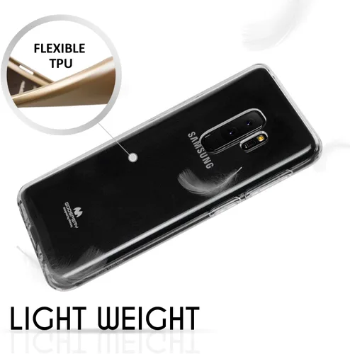 Vista 3 de GOOSPERY Clear Jelly - Funda para Samsung Galaxy S9 Plus (2018) Funda delgada de goma TPU (transparente)