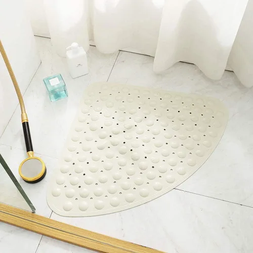Vista 5 de Tapete de baño antideslizante para bañera y ducha para adultos y niños, tapete de baño, tapete de seguridad con ventosa de PVC
