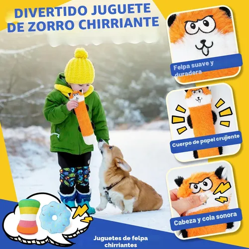 Vista 3 de Juguetes para cachorros para dentición, paquete de 9 juguetes masticables para perros pequeños