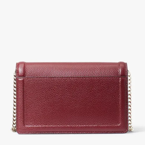 Vista 5 de Kate Spade New York Bandolera con solapa de cuero con guijarros Knott