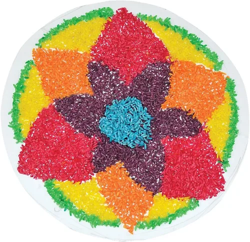 Vista 2 de Roylco Arroz sensorial, surtido, 6 colores (R-21145)