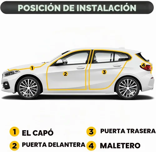 Vista 5 de AOCISKA Protectores de puerta de automóvil de 16 pies, ajuste universal de goma en forma de U, moldura transparente de borde de puerta automotriz