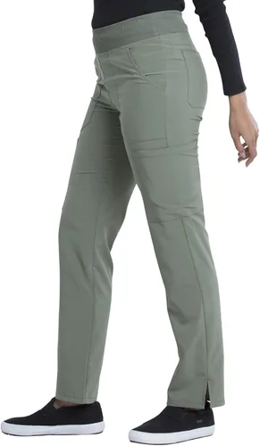Vista 6 de Pantalón médico Dickies EDS Essentials para mujer, tiro natural, pierna cónica, sin cordones. DK005