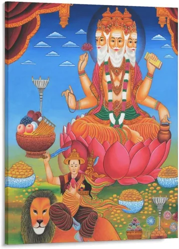Vista 61 de Póster artístico con texto en inglés «Lord Shiva And His Family» («Lord Shiva And His Family») - Póster decorativo moderno para decorar la pared