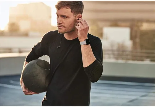 Vista 4 de Fitbit Versa 2 - Reloj inteligente de salud y fitness con frecuencia cardíaca, música, Alexa integrado, seguimiento de sueño y natación, gris
