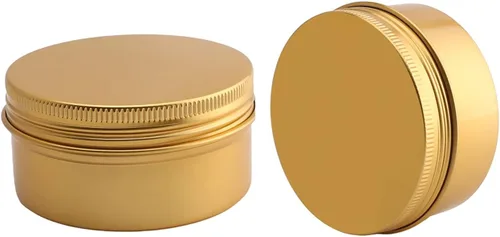 Vista 27 de Othmro Latas redondas de metal de 8.3 onzas, latas de aluminio, contenedores recargables de 8.5 fl oz, botellas de lata con tapa de tornillo