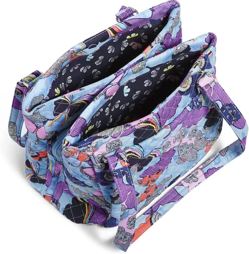 Vista 3 de Vera Bradley Bolso bandolera de algodón con múltiples compartimentos para mujer