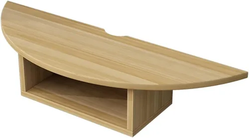 Vista 2 de WANLIAN Soporte flotante para TV de entretenimiento, estante flotante para caja de cables, estantes multimedia montados en la pared, estante central