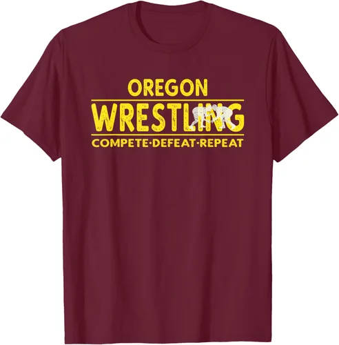 Vista 16 de Oregon Wrestling - Camiseta para competir, derrota, repetir
