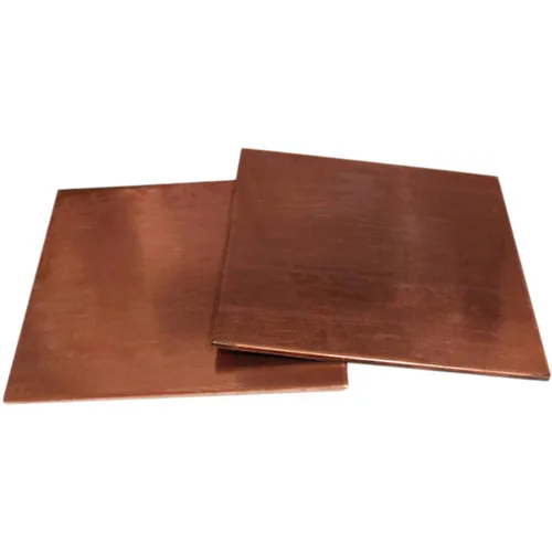Vista 2 de 0.059 in x 3.937 in x 3.937 in 99.9% cobre puro Cu placa de hoja de metal