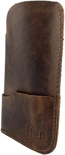Vista 3 de Hide & Drink, Funda rústica para gafas de sol y cartera hecha a mano de cuero de grano completo