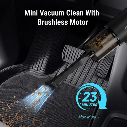 Vista 6 de REIKIYA Aspirador de coche portátil inalámbrico 14000PA soplador de aire comprimido 150000RPM soplador para limpieza de teclado y computadora