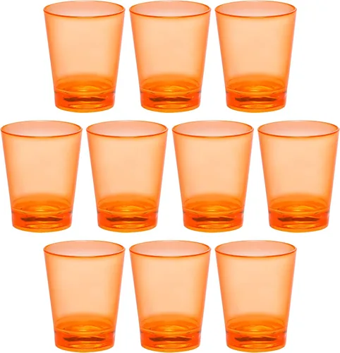 Vista 11 de Vasos de chupito de plástico translúcidos personalizados de 1.5 onzas, juego de 10/50/100 unidades, acrílico, ideal para regalos de cumpleaños