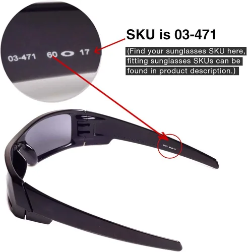 Vista 5 de Walleva - Lentes de repuesto para gafas de sol Oakley Gascan 26 opciones