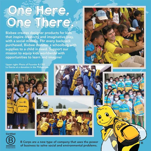 Vista 8 de Bixbee Mochila para niños pequeños con alas Edades de 3 a 5 Guardería, preescolar y primaria para niños, rubí frambuesa (Ruby Raspberry), S