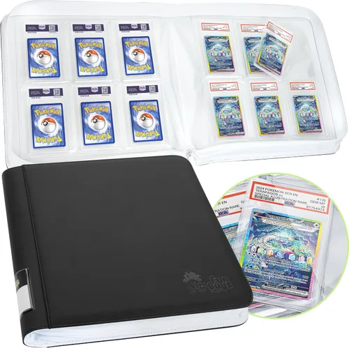 Vista 12 de FunGuys Carpeta para Tarjetas Graduadas – Carpeta de 4 Bolsillos para Slabs para PSA, BGS, SGC y Todas las Tarjetas Graduadas, Álbum