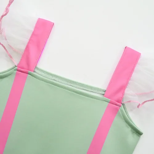 Vista 3 de Babykea Traje de cosplay de guinga rosa para niñas, disfraz de tutú de muñecas rosas de Halloween