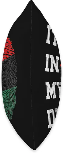 Vista 2 de It's In My DNA Black Liberation Flag Pan African UNIA Flag Throw Pillow