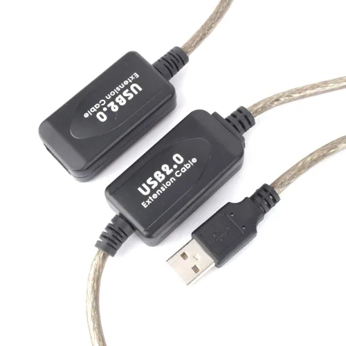 Vista 4 de Diyeeni Cable extensor USB 2.0 tipo A macho a hembra de 65.6 ft (negro, 65.6 ft)