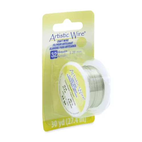Vista 51 de Artistic Wire, alambre para manualidades de calibre 18, resistente a las manchas, color cobre envejecido en color latón antiguo, 4 yardas