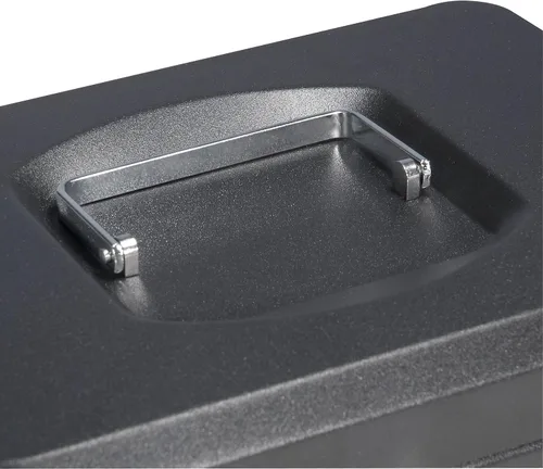 Vista 3 de BARSKA Caja de efectivo de 10 pulgadas con cerradura de llave, color negro