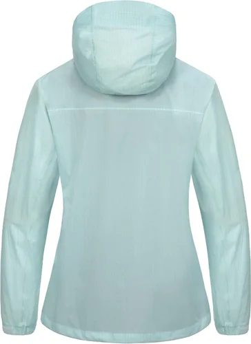 Vista 2 de Little Donkey Andy Chaqueta impermeable para mujer, ligera, con capucha, protección solar, rompevientos para golf al aire libre