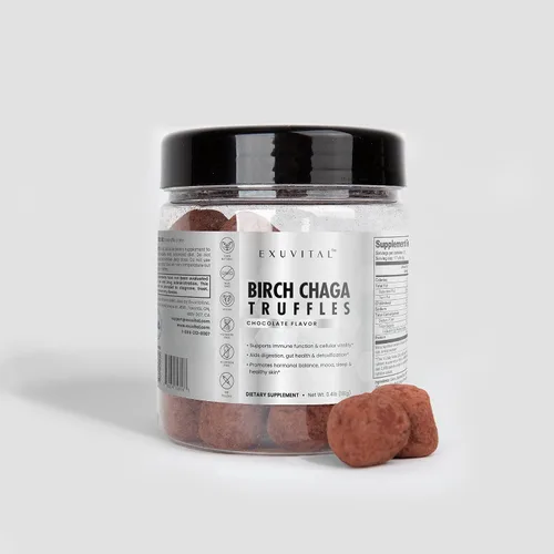 Vista 7 de Trufas de abedul Chaga, Apoyo diario al bienestar, Bocadillos de superalimentos naturales, Apoyo inmunológico, Salud de la piel, Salud intestinal