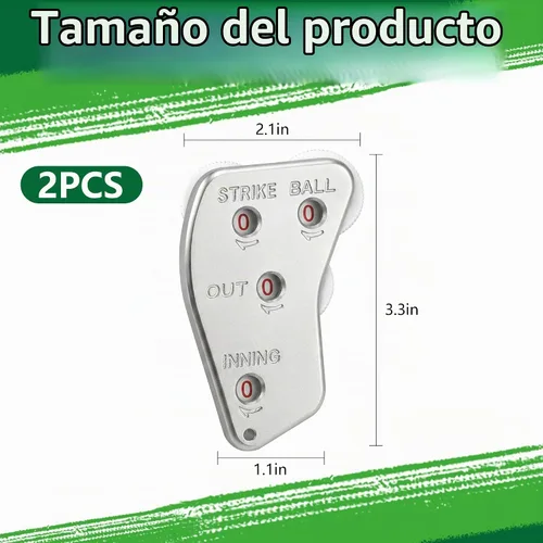 Vista 2 de Watayo Clicker de árbitro de béisbol de rueda, engranaje indicador de árbitro, práctico clicker de contador de béisbol para salidas de grabación