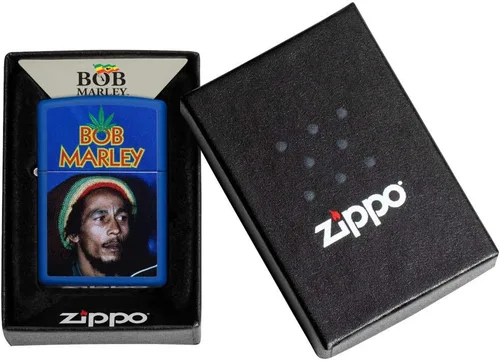 Vista 6 de Zippo Bob Marley Encendedores Azul real mate
