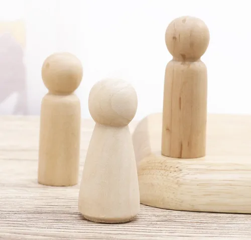 Vista 6 de ULTNICE 20PCS muñeca de madera sin terminar personas cuerpos ángeles muñecas para manualidades DIY