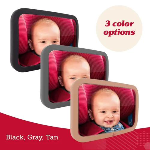 Vista 9 de Espejo para asiento trasero de bebé, Negro