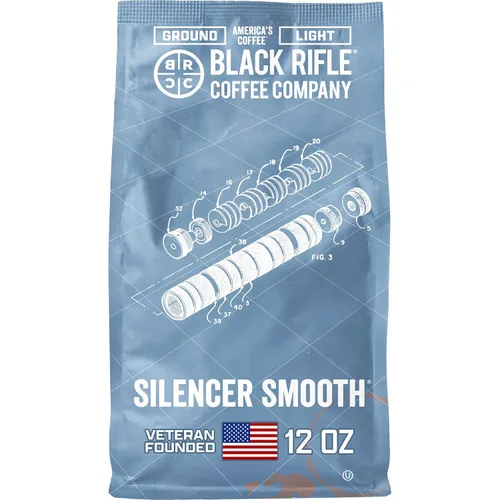 Vista 13 de Black Rifle Coffee Company Gunship Roast, bolsa de 12 onzas, café molido tostado ligero, mezcla tostada hecha de granos arábigos, granos colombianos