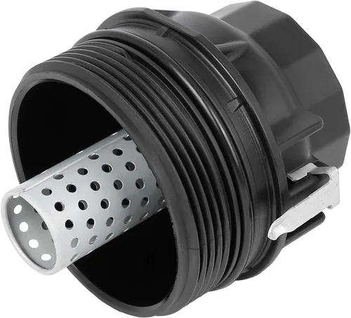 Vista 5 de X AUTOHAUX Tapa de filtro de aceite negra 15650-38020 repuesto para Toyota 4Runner FJ Tundra para Lexus