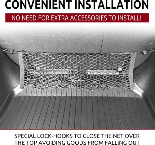 Vista 3 de Red de carga de malla estilo sobre para maletero compatible con Honda HRV HR-V LX EX Touring Sport 2013-2022 – Accesorios de coche – Organizadores